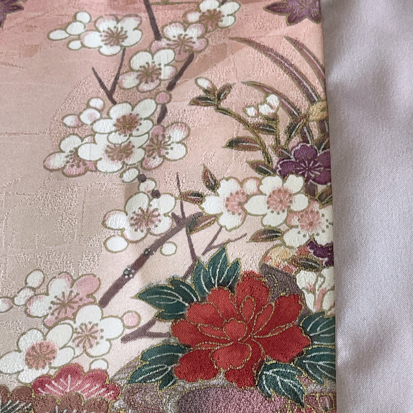 HIME KIMONO Shawl (hijab) Handcrafted from authentic Japanese kimono. One-of-a-kind. Sustainable & elegant.