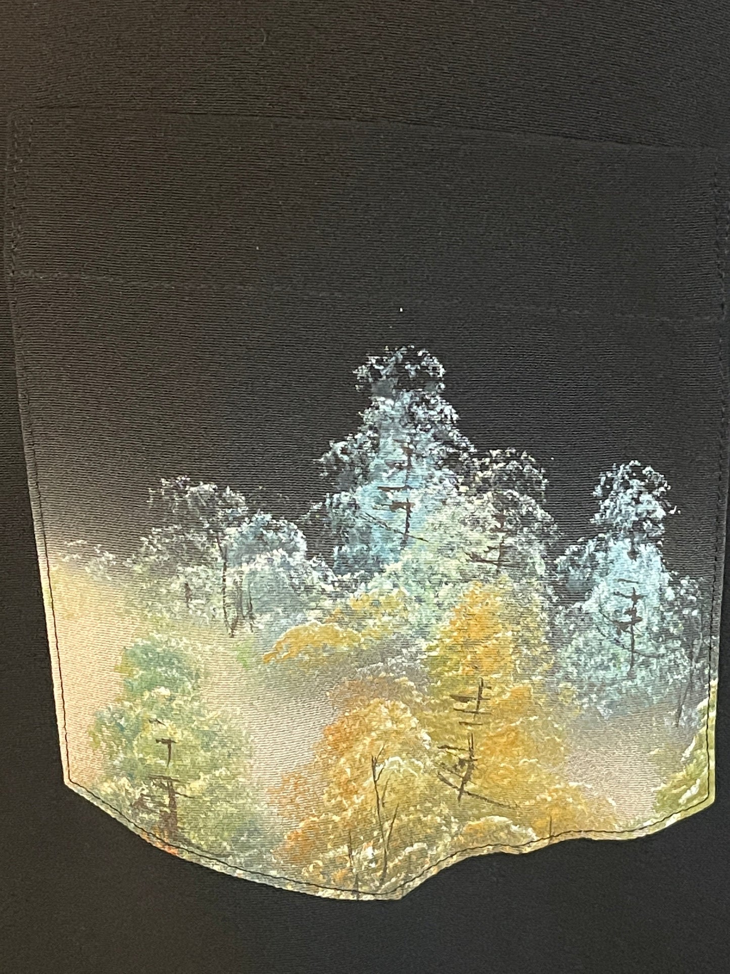 【着物メンズシャツ】風景画