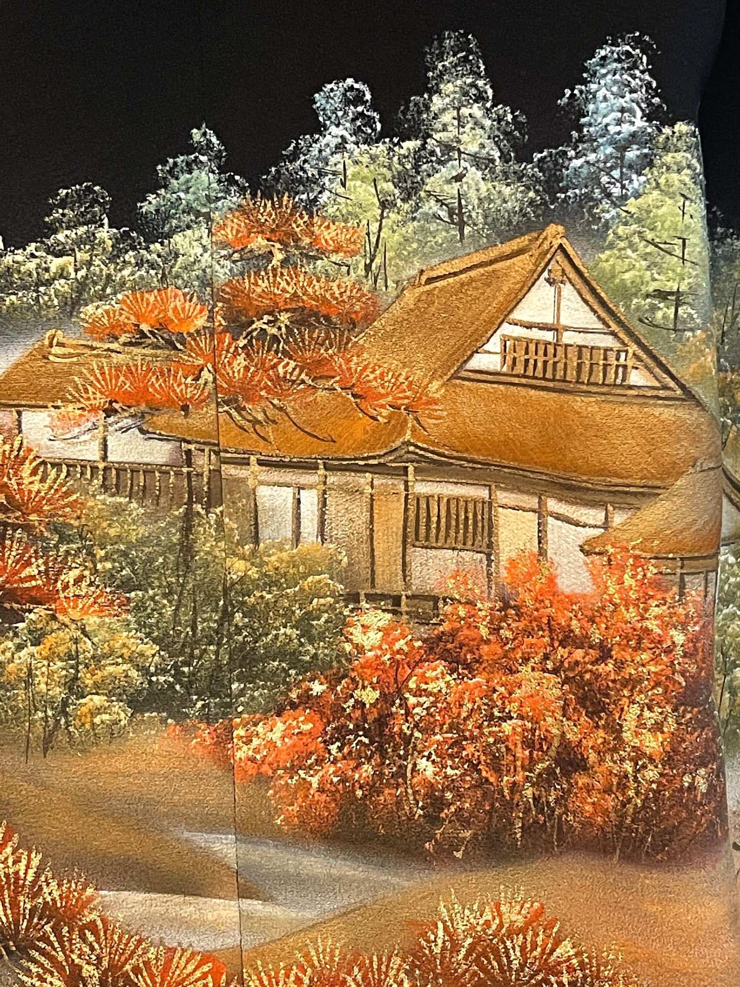 【着物メンズシャツ】風景画