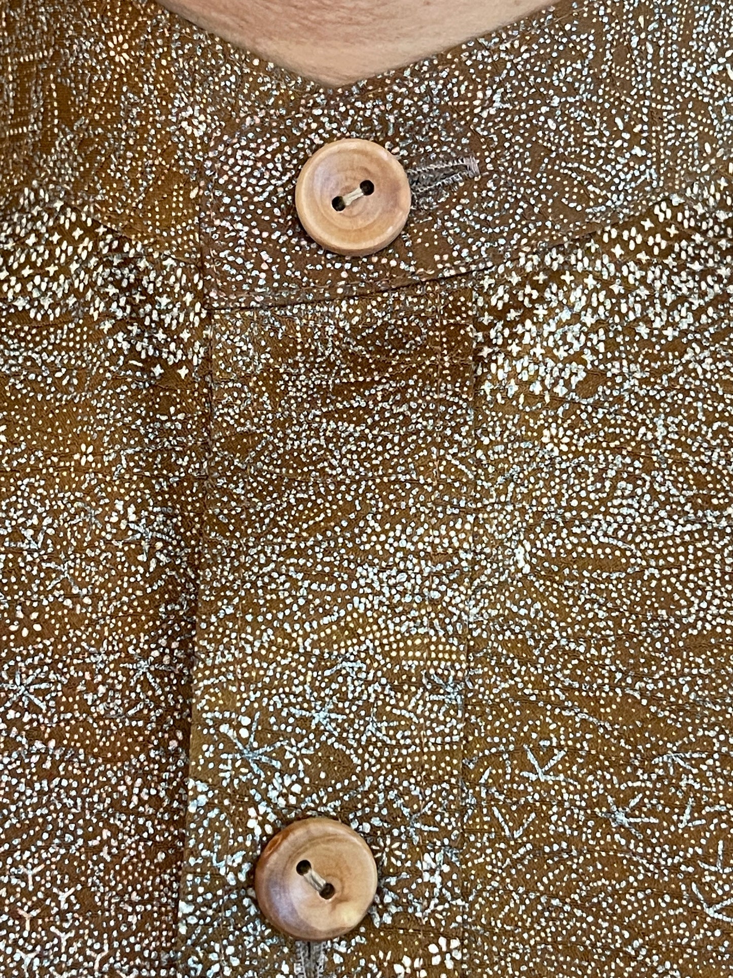 【着物メンズシャツ】金色