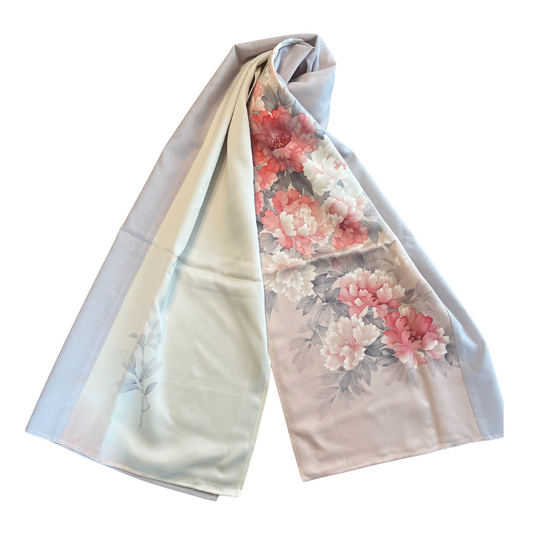 HIME KIMONO Shawl (hijab) Handcrafted from authentic Japanese kimono. One-of-a-kind. Sustainable & elegant.