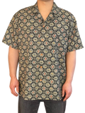 【着物メンズシャツ】小紋