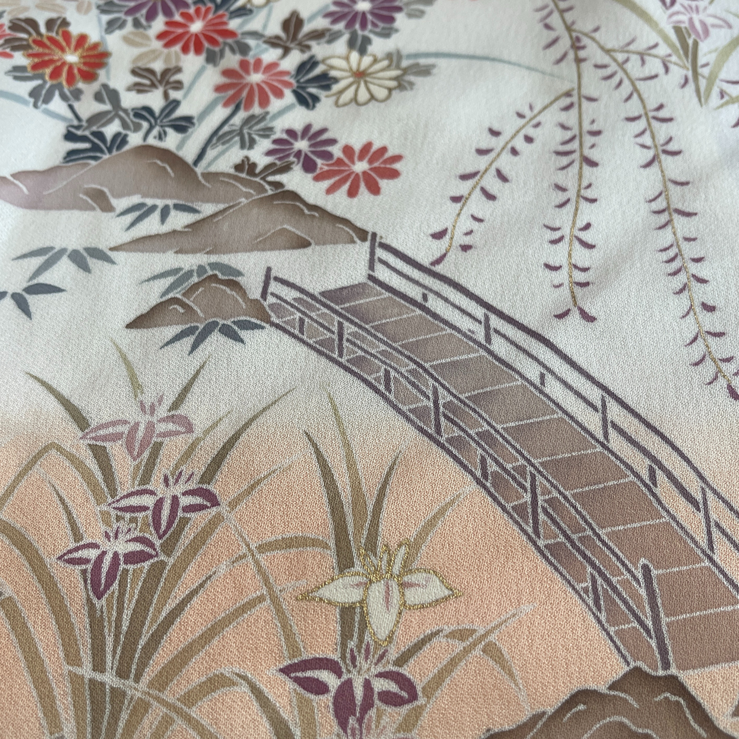 HIME KIMONO Shawl (hijab) Handcrafted from authentic Japanese kimono. One-of-a-kind. Sustainable & elegant.