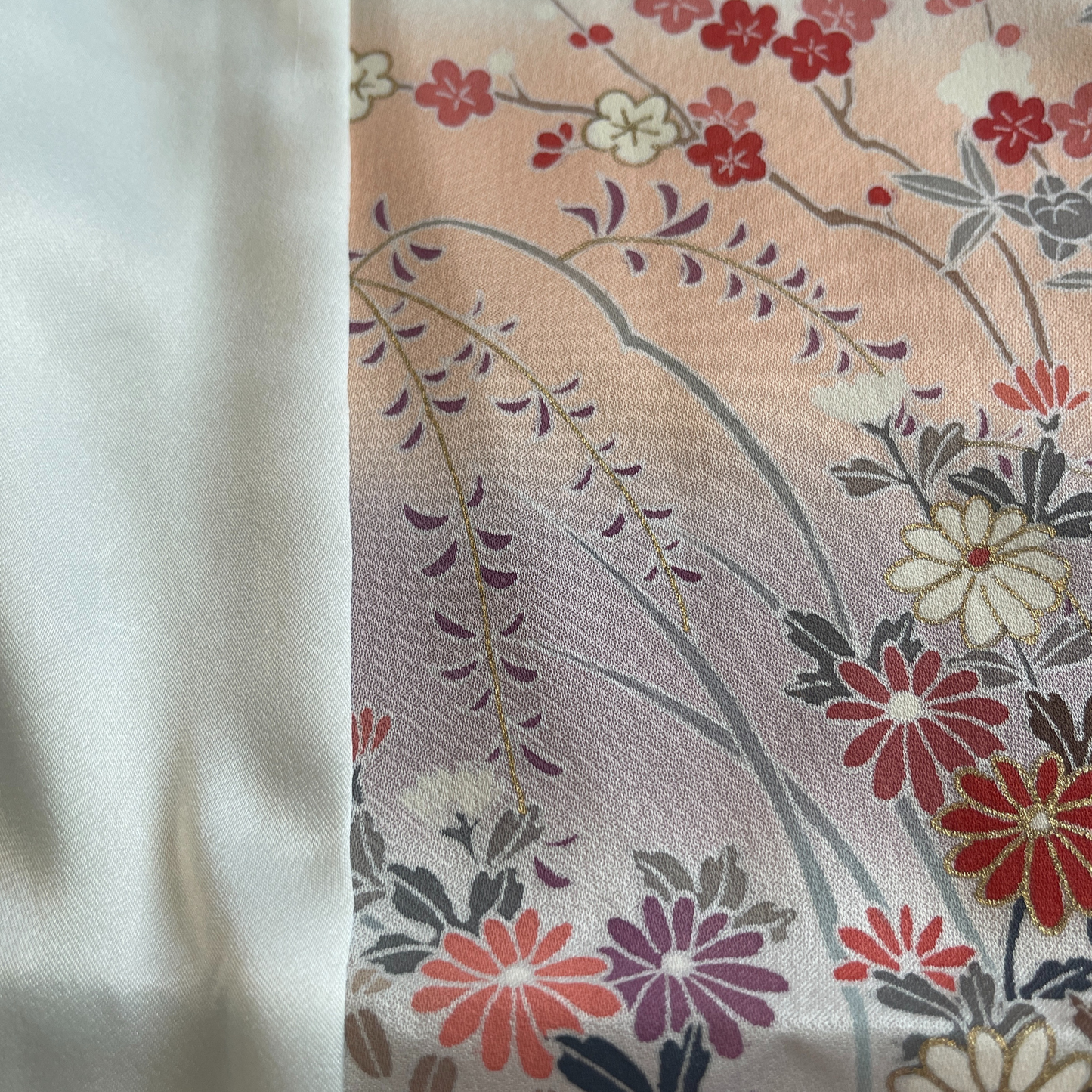 HIME KIMONO Shawl (hijab) Handcrafted from authentic Japanese kimono. One-of-a-kind. Sustainable & elegant.