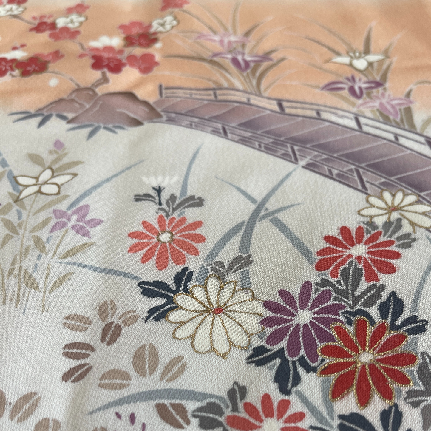 HIME KIMONO Shawl (hijab) Handcrafted from authentic Japanese kimono. One-of-a-kind. Sustainable & elegant.