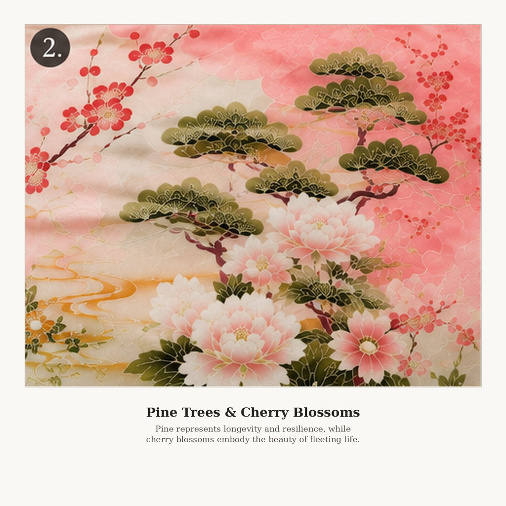 Kimono Jewel Shawl – Pagoda & Peonies | Vintage Japanese Silk Inspired