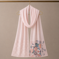 Kimono Jewel Shawl – Pagoda & Peonies | Vintage Japanese Silk Inspired