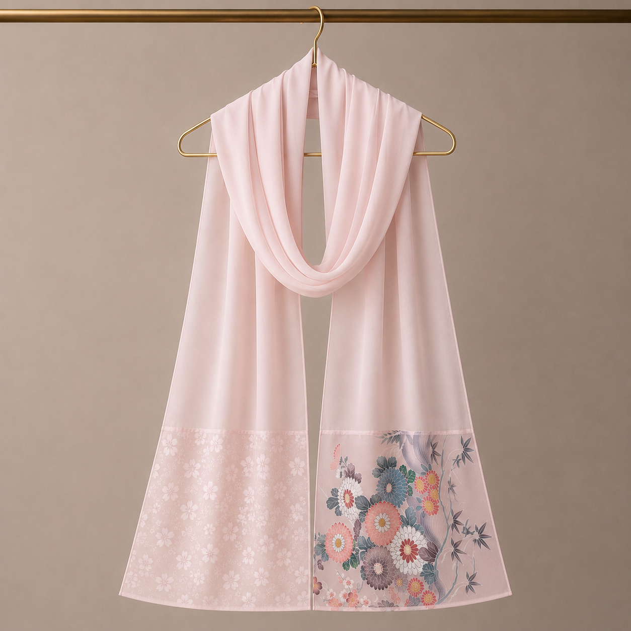 Kimono Jewel Shawl – Pagoda & Peonies | Vintage Japanese Silk Inspired