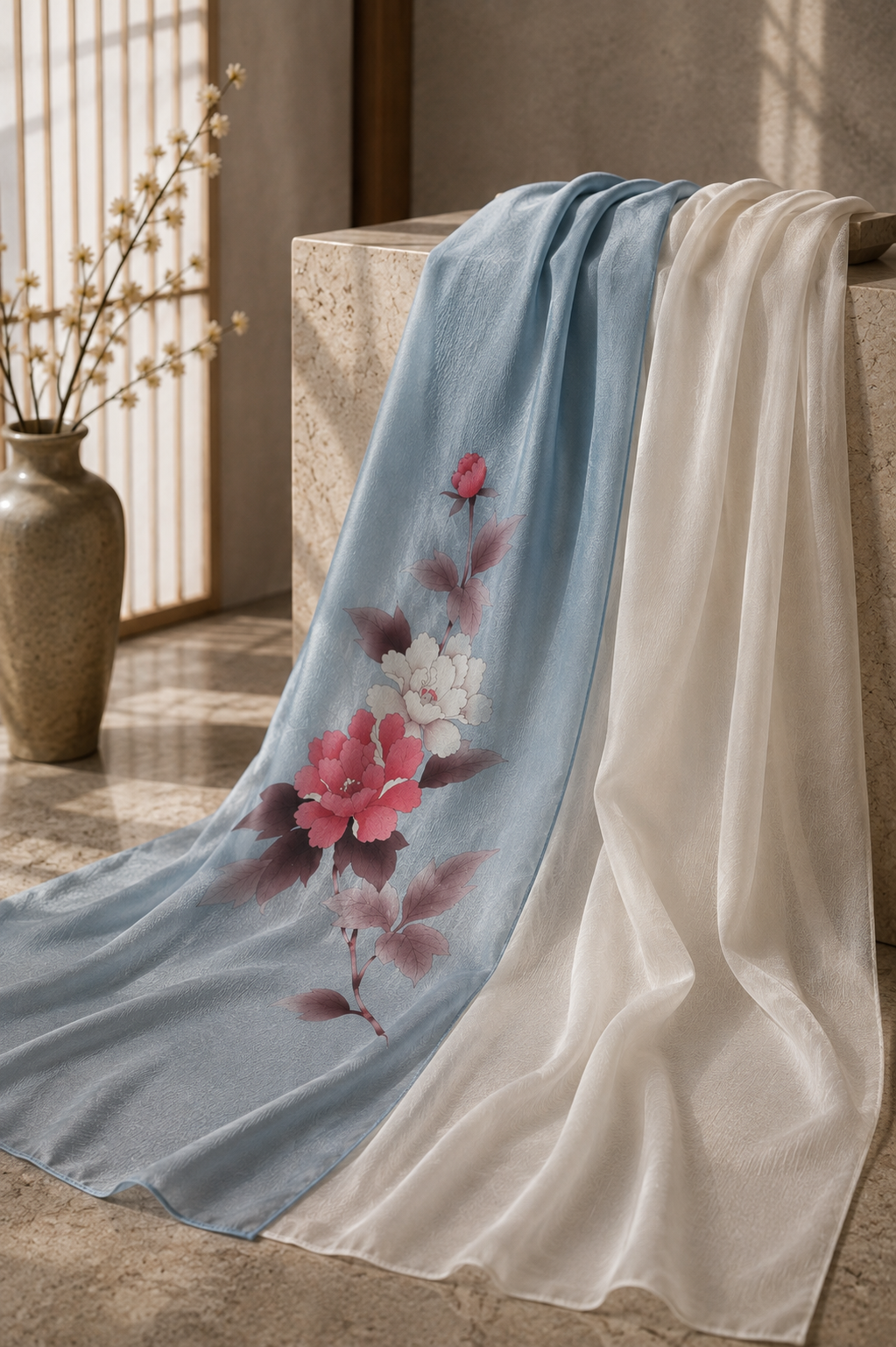 KIMONO shawl “BOTAN”