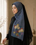 Kimono Grace shawl Kiku – Navy