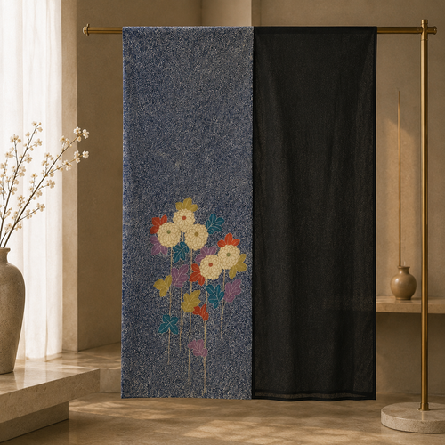 Kimono Grace shawl Kiku – Navy