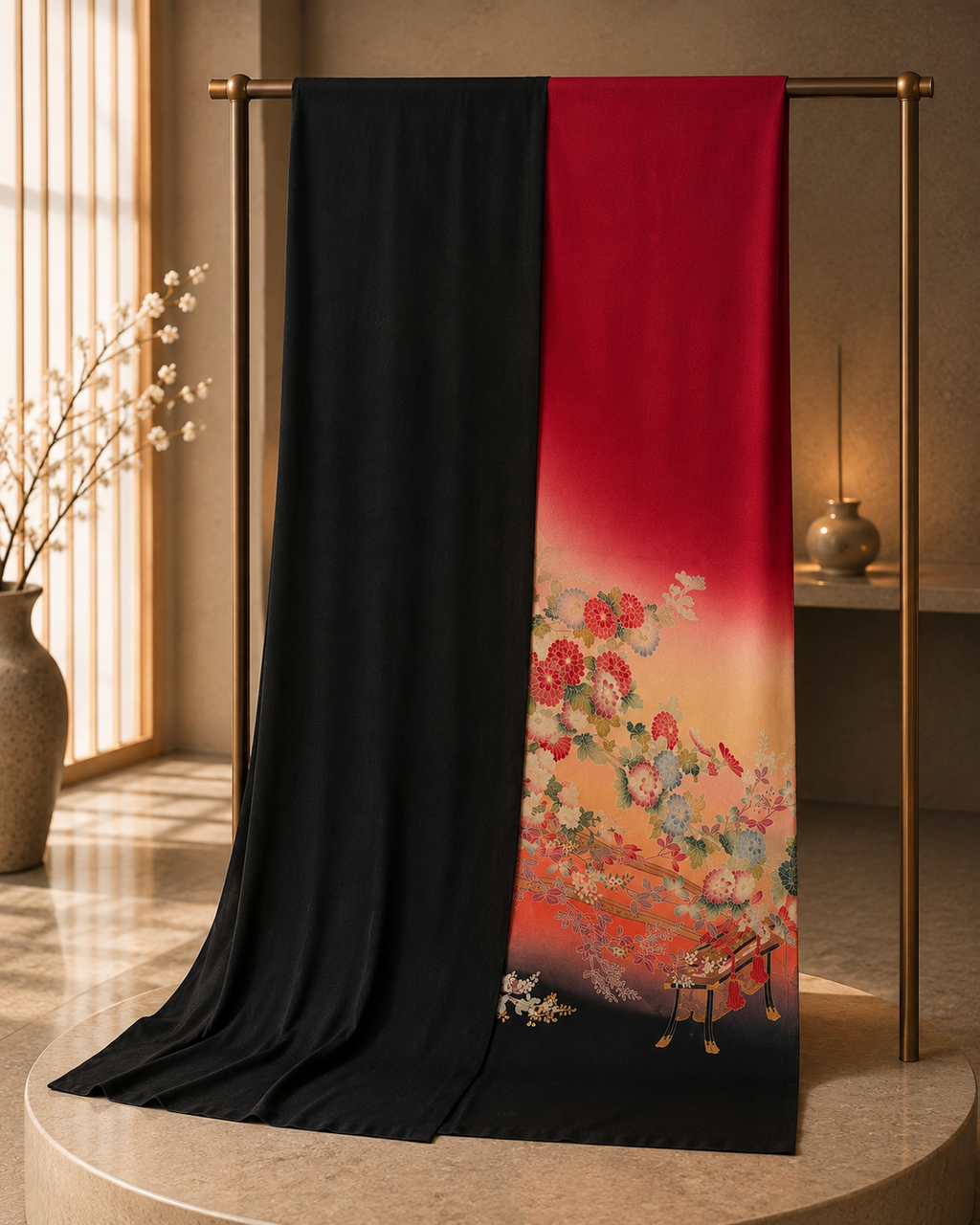 Kimono Jewel Shawl “KOGA”