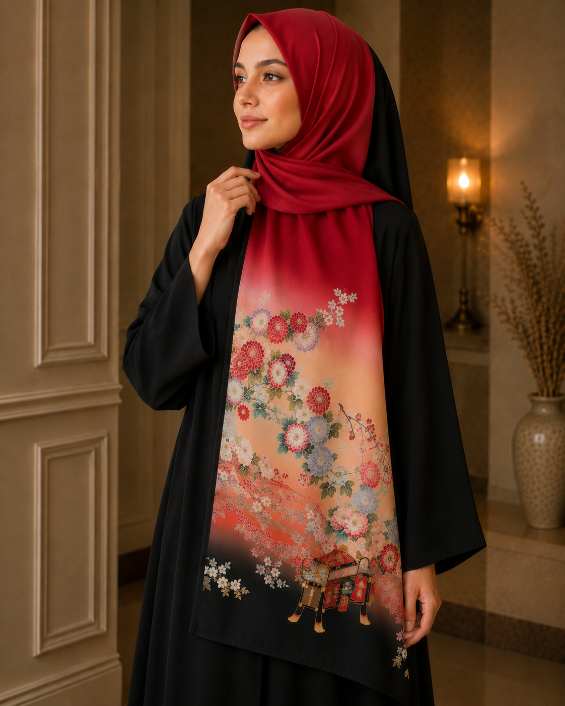 Kimono Jewel Shawl “KOGA”