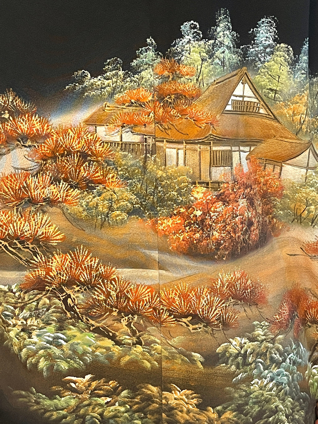 【着物メンズシャツ】風景画