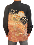 【着物メンズシャツ】晩秋　