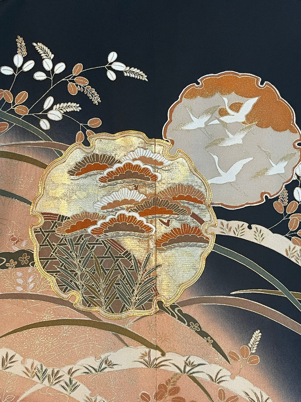 【着物メンズシャツ】晩秋　