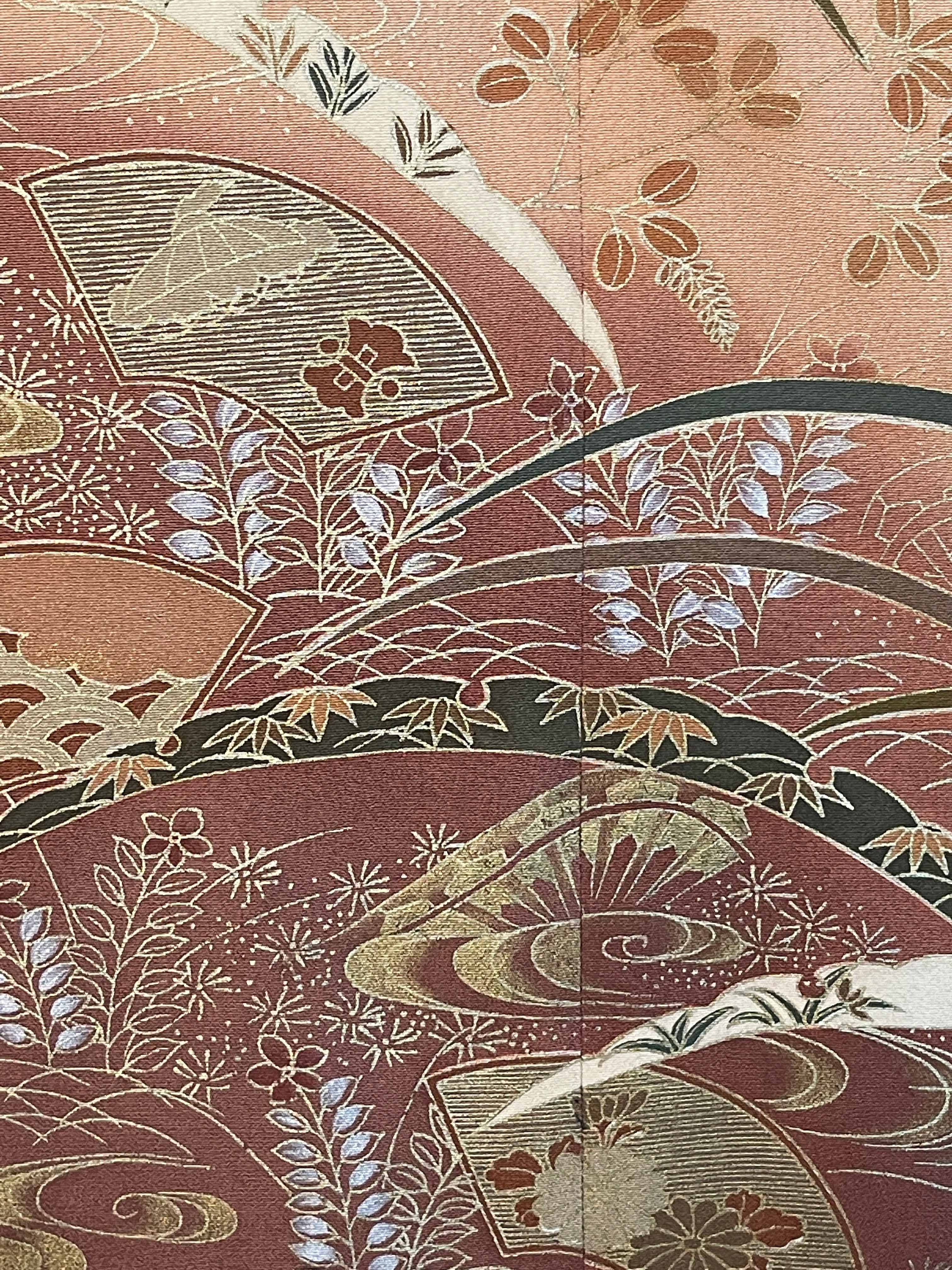 【着物メンズシャツ】晩秋　