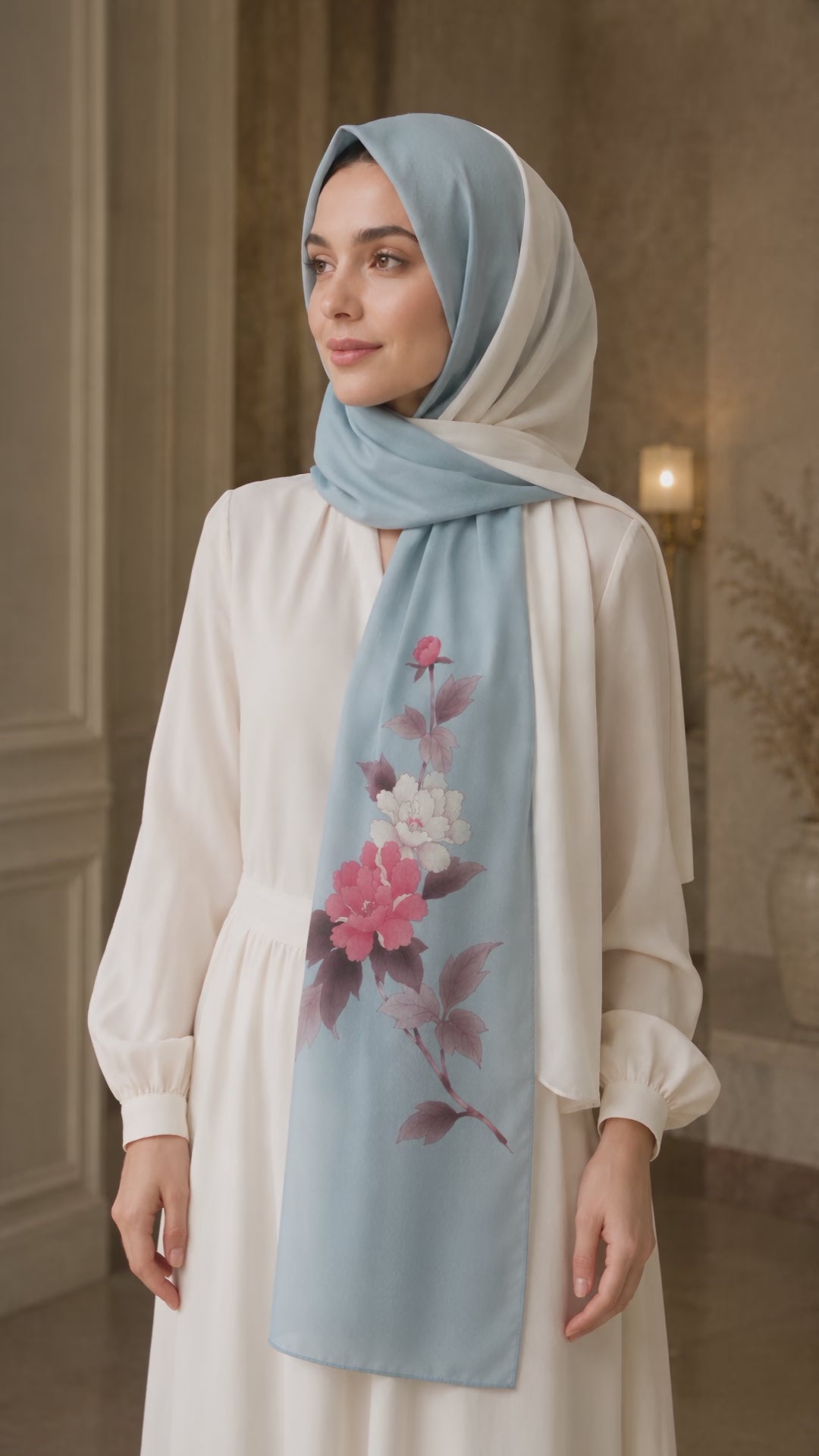 WATASI JAPAN KIMONO Jewel shawl BOTAN — product video