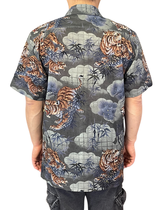 Modèle populaire! [Sécurité des voyages, chanceux chanceux Lucky Charm] Tiger Pattern Aloha